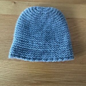 Kujten Kids' Soft Blue Knit Hat 100% Cashmere